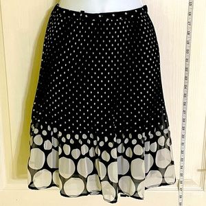 Elle Black and White Polka Dot Skirt
